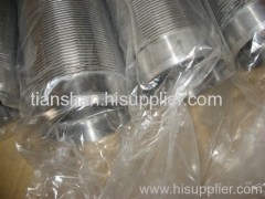 Stainless steel wire wrapped screen tubes