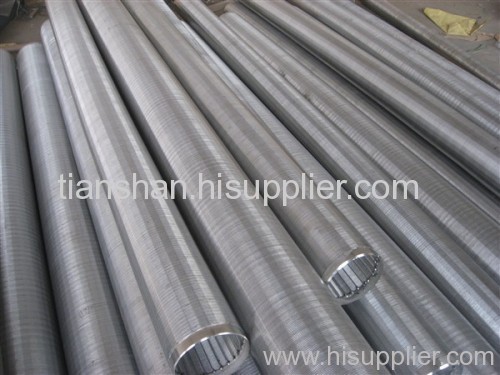 Stainless steel wedge wire slotted pipe