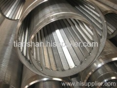 Stainless steel wedge wire wrapped screen pipes