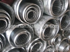 Galvanized wedge wire wrapped screens