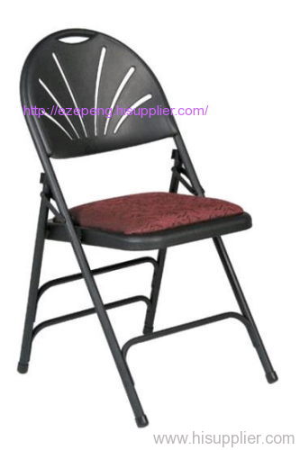 fan back folding chair