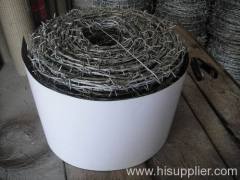 galvanized barbed wires