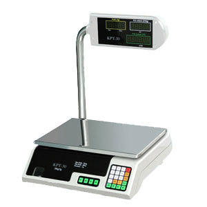 weigh scale with double-sided display