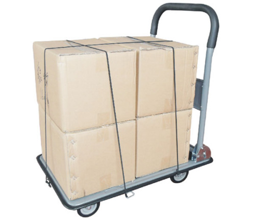 Platform hand truck with ropes