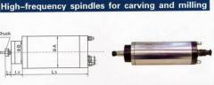 High-frequency spindles for carving and milling