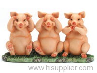 Polyresin animals, Pig