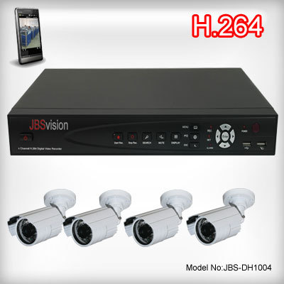 H.264 Komprimierung 4-Kanal Netzwerk DVR Support Handy