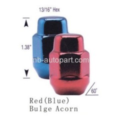 color lug nut