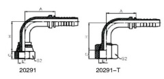 90°METRIC FEMALE FLAT SEAT