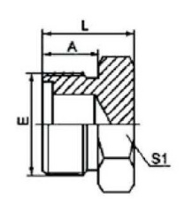 METRIC MALE O RING PLUG