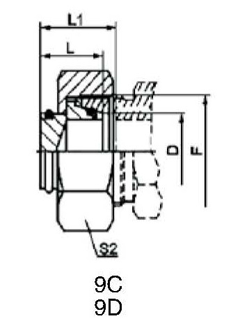 Parker hydraulic fitting