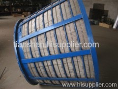 Wedge wire screen basket