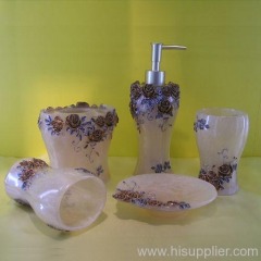 Resin bathroom set