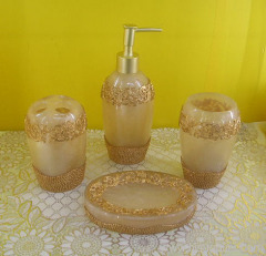 Resin sanitary ware set