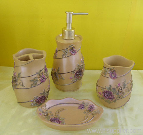 Polyresin bathroom set