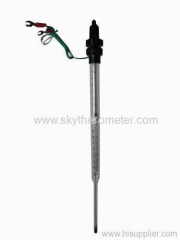 Glass electric contact thermometer