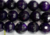 purple agate 128 facted beads 14mm