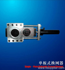 Single plate screen changer