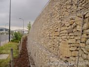 Welded gabion wall