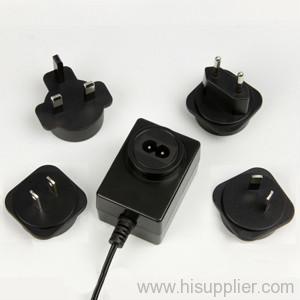 9V2.6A power adapter with replaceable plugs