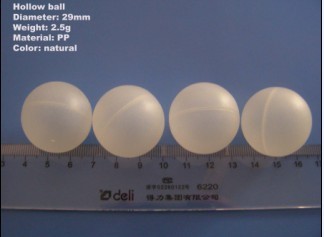 hollow plastic balls for industrial applications