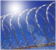Crossed barbed wire