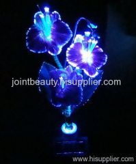 Blue Solar fiber flowers