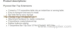 Serpentine Folding Table
