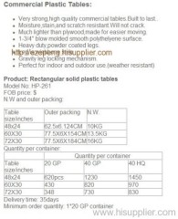 Plastic Round Folding Table