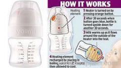 Heat Rechargeable Self Warming Infant Bottle