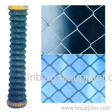 Galvanized +pvc chain link fence