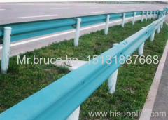 Corrugated sheet steel beams for guardrail