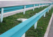Corrugated beam guardrail