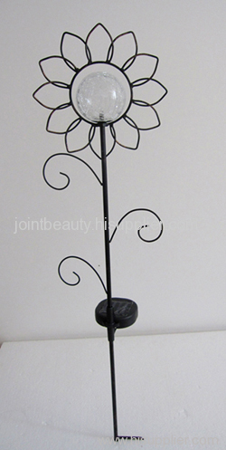 flower solar garden light