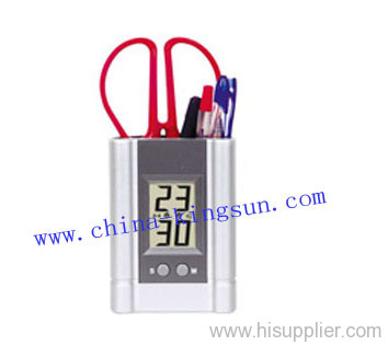 LCD penholder clocks