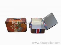 Suit case tin box,tin can,gift box