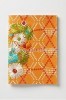 Fabric with Raffia Flower Notebook