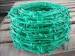 PVC coated barbed wire fence