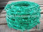 PVC coated barbed wire fence