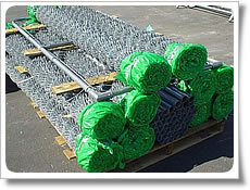 Green PVC Coated Chain Link Fence