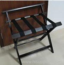 wooden luggage rack