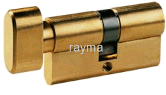 Lock cylinder with knob