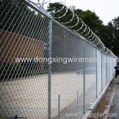 chain link security fence