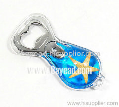 Real Starfish inside Bottle Opener For Pormotion Gift