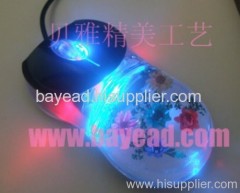 Flower Amber Optical mouse