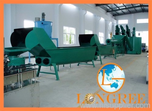 PET bottle plastic recycling line