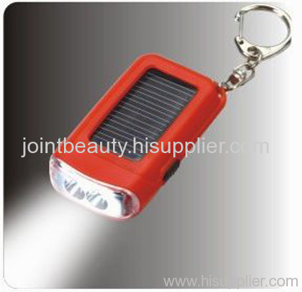 led solar flashlight red