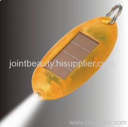 yellow led solar flashlight