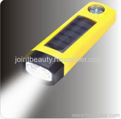 yellow Solar flashlight