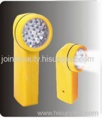 yellow plastic Solar flashlight